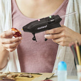 ML-GG5 Hot Melt Glue Gun Repair Tool Heat Mini Gun 2000mAh USB Rechargeable with 10Pcs Adhesive Melt Glue Sticks