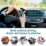 Top!-Portable Breath Alcohol- Tester, Professional Breathalyzer Digital LCD Display Auto Power Off Sound Alarm For Drivers