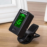 Guitar Tuner Clip-On Tuner Digital Electronic Tuner Acoustic with LCD Display for Guitar, Bass, Violin, Ukulele