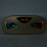Bluetooth Speaker FM Radio HiFi Subwoofer Wireless Speaker with LED Display Colorful Breathing Light DC 5V for Home Travel
