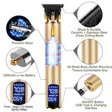 3 Modes Men Professional Electric Hair Clippers LCD Display T-Outliner Blade Hair Trimmer USB Rechargeable Hair Cutting Machine