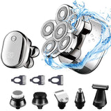 Rechargeable 6in1 powerful hair electric shaver for men body beard trimmer facial grooming electric razor balds shaving machine