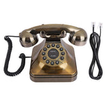 WX-3011 New Antique Bronze Telephone Dial Vintage Landline Phone Desktop Caller Home Office Vintage Retro Phone