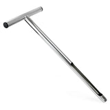 21 Inch Portable Soil Sampler Stainless Steel Soil Sampling Tool Home Garden Lawn Farm Maintenance Tool T-Handle Soil Sampler