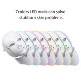 7 Colors LED Mask Light Therapy Facial Mask with Neck Skin Rejuvenation Anti-aging Beauty Therapy Skin Care Whitening Instrument