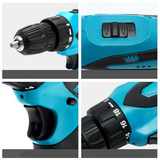 18V Impact Cordless Drill Power Tools Wireless Drills Rechargeable Drill Set for Electric Screwdriver Battery Driller Tool