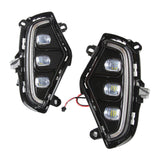 2 Pieces LED Drl Daytime Running Light, Acrylic, W/  Lamps, Fog Lights, Fit   Replacement Easy to Install