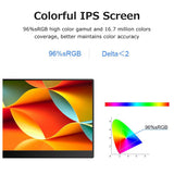 13.3 inch Portable Monitor IPS Screen 3840*2160 Resolution with Integrated Foldable Bracket Wide Compatibility
