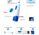 1 Set Electric Toothbrush With 2 Brush Heads Battery Operated Oral Hygiene No Rechargeable Teeth Brush For Children