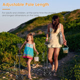 Metal Detector Underground Gold Detector Metal Length Adjustable Treasure Hunter Seeker Portable Hunter Detector Waterproof Coil