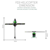 YU XIANG F03 RC Helicopter 4CH Flybarless One Key Take off Height Hold Helicopter with 6-axis Gyro RC Helicopter for Beginner