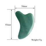 Natural Rose Quartz Aventurine Jade Guasha Tool China Traditional Dolphin Shape Acupoint Masssage Stone for Body Skin Health SPA