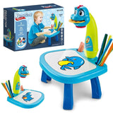 Kid Led Projector Art Drawing Table Toys Child Smart Painting Board Desk Baby Educational Learning Paint Tools Montessori Toys
