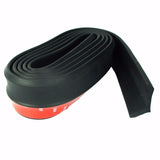 New Rubber Soft Black bumper Strip Car Width 2.5m length Exterior Front Bumper Lip Kit / Car bumper Strip