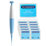 Non Toxic Auto Band Face Care Mole Wart Tool For Small To Medium Blue Skin Tag Removal Kit With Cleansing Swabs Home Use Adult