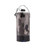 10 Liters Large Capacity Inflatable Shower Bag with Foot Pump Portable Bath Water Bag Outdoor Travel Camping Beach Car Wash Tool