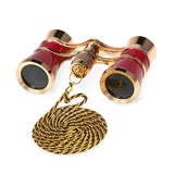 KKmoon 3×25 Vintage Opera Glasses Theater Binoculars Compact Lightweight Binoculars with Chain Carrying Case and Cleaning Cloth