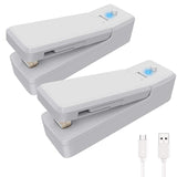 Hot TOD-2 Pack Rechargeable Mini Bag Sealer, Handheld Heat Sealer, Food Storage Snack Fresh Mini Portable Vacuum Sealer Machin