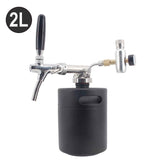 Complete 2L/64OZ Mini Keg Tapping System EU Control Faucet Camping Picnic Party Portable Taproom Mini Keg Dispenser Kegerator