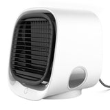 Mini USB Air Conditioner Air Cooler Fan Desktop Air Cooling Fan Humidifier Purifier For Office Bedroom With 7 Colors Light