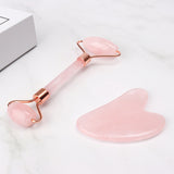 Hot style hot spot jade roller massage device green dongling horn scraping plate roller set jade scraping