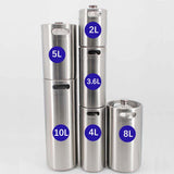 Mini Keg 8L Stainless Steel Screw Cap Single Wall Portable Ball Lock Spear Works Craft Beverage Kombucha Nitro Coffee Seltzer