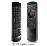 Rii Mini I25A Multifunction Portable 2.4G Wireless Fly Mouse Russian English Keyboard I25 Remote For Android TV Remote TV BOX