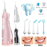 Professional Oral Irrigator USB Rechargeable Water Flosser Portable 3Models 300ML Water Tank Waterproof Teeth Cleaner Water Jet