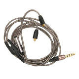 Earphone Replacement Cable OFC Copper Gold Plated Soft Flexible 3.5mm Headphone Cable with Mic for SE215 SE315 SE425 SE535 SE846