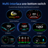 WiiYii P20 2 IN 1 Car HUD GPS Navigation OBD2 Scanner On-board Computer Bluetooth Live GPS Navigation Speedometer Projection