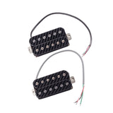 Electric Guitar Pickup Carbon Fiber Humbucker Double Coil Electric Guitar Pickups 50/52Mm Neck Bridge Pickups