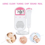 Home Pregnant woman Fetal Heart Rate Monitor Portable radiation-free Baby heartbeat Replaceable battery PR display Fetal Doppler