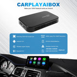 Wireless Android Auto CarPlay Ai Box 32G/64G Multimedia Player Navigation Upgrade Box Android 10 CarPlay for YouTube Netflix