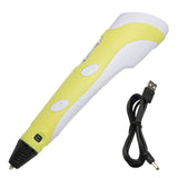 3D Pen Digital Display Intelligent 3D Printer Pen High Temperature Graffiti Painting Pens Creative Toy Birthday Gift For Kids