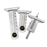 0-30/50/60mm Stainless Steel Car Tyre Tire Tread Depth Gauge Meter Ruler Caliper Measuring Tool Moto Truck