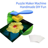 Puzzle Maker Machine Paper Board Cutter with 10PCS Adhedive Foams Boards DIY Picture Photo Puzzles Cutter Scrapbooking Making