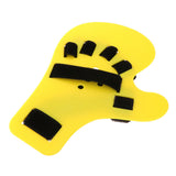 1PC Finger Splint Board Stroke Hand Fracture Fixation Support Brace for Tendinitis Sprain Arthritis Dislocation (Yellow Left Han