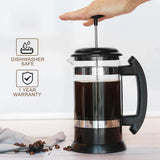 French Press Coffee Maker 34 Oz, Coffee Presses Tea Makers With Borosilicate Glass Cold And Hot Brew Coffee (8 Cups)