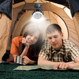 10000mAh Camping Fan with Lights USB Rechargeable Clip on Fan with Hanging Hook Summer Handy Air Cooling Fan for Hiking Fishing