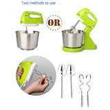Electric Hand Mixer 7-Speed Mini with Bucket Stand Mixer for Baking Cake Hand Blender Dough Mixer Food Mixer Mixer Blender Ice