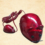Cute Little Mouse Corded Phone Creative Home Office Fixed Landline Telephone, Lighted Keypad, Phone Decoration- Red, White, Gray