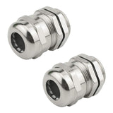 5 Pcs Stainless Steel Cable Gland Waterproof Cable Fixing Head Suitable For 3Mm-14Mm M12 M16 M18 Cable Gland Joints