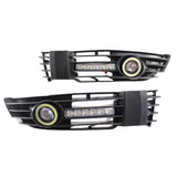 2x Front Bumper Grille Exterior Body Parts Grills Air Intakes Fit for Passat Car Parts Replacement Daytime Running Light Grille