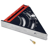 Goniometer Measuring Tool Positioning Angle Ruler Aluminum Alloy Layout Gauge With Base Magnet Fixed Adjustable Triangle Plate