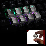 Stainless Steel Direction Arrow Keycaps For Cherry Mx Switch Mechanical Gaming Keyboard QWERASDF Backlit Metal Keycaps