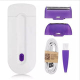 2022 Professional Painless Hair Removal Kit Laser Touch Epilator USB Rechargeable Women Body Face Leg Hand Shaver Hair Remover