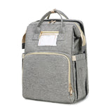 2 in 1 Multifunctional Baby Diaper Bag Backpack Portable Travel Backpack Baby Bed Nest Waterproof Nappy Stroller Bag for Outdoor