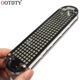OOTDTY DS3231 temperature meter High Accuracy DIY Digital Dot Matrix LED Alarm Clock Kit with Transparent Case Date Time Display