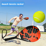 Carbon Fiber BeachTennis Racket Paddle Tennis Rackets with Carry Bag Carbon Fiber Grit Face with EVA Memory Foam Core Full