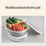 220V Foldable Electric Hot Pot Portable Multi-cooker Travel Cooking Pot Rice Cooker Split Type Food Cooking Mahine 1L